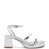 Gio Sandal In Silver Specchio sold by Larroude