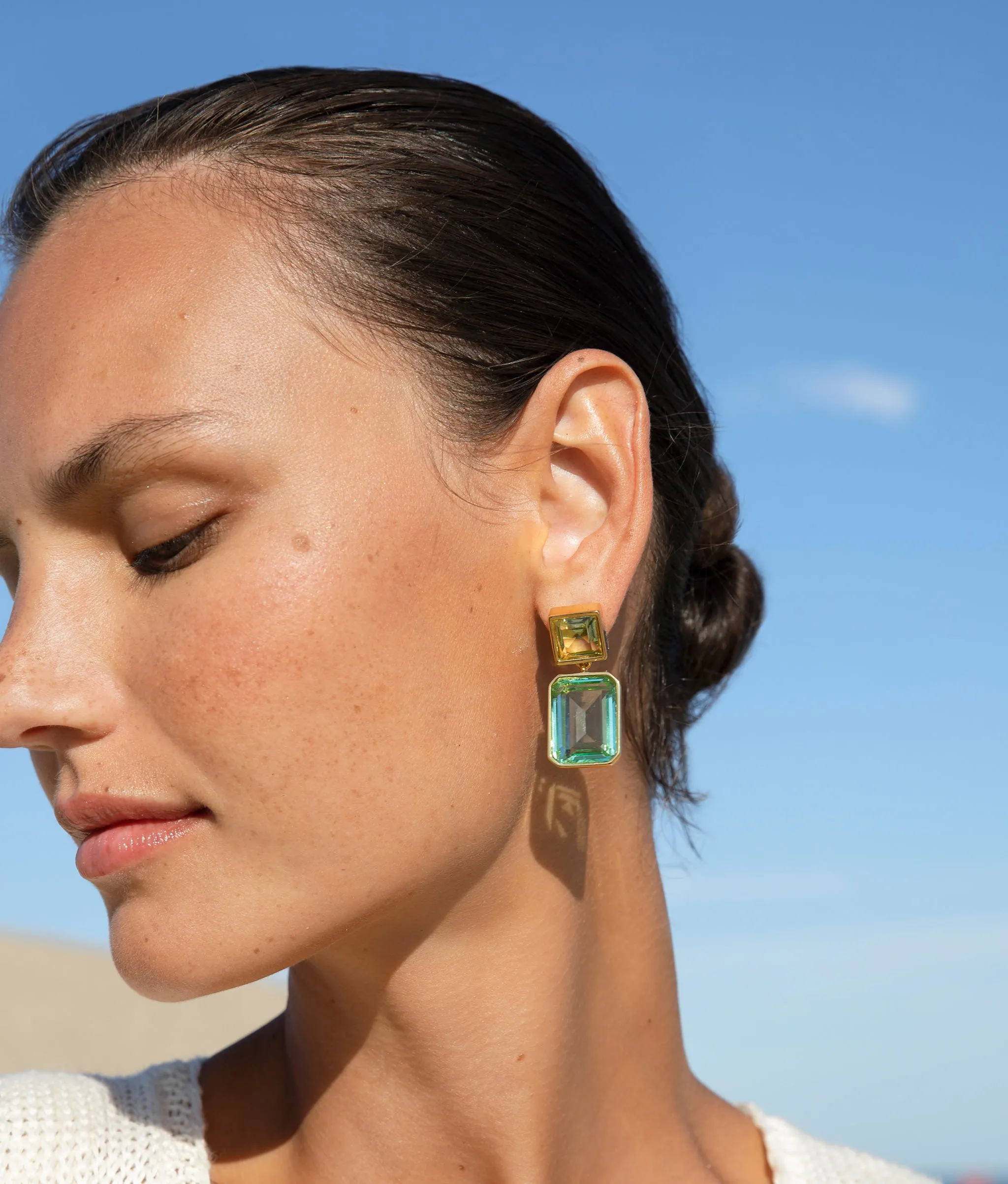 Lush Earrings in Atlantis sold by Larroude product image thumbnail 2