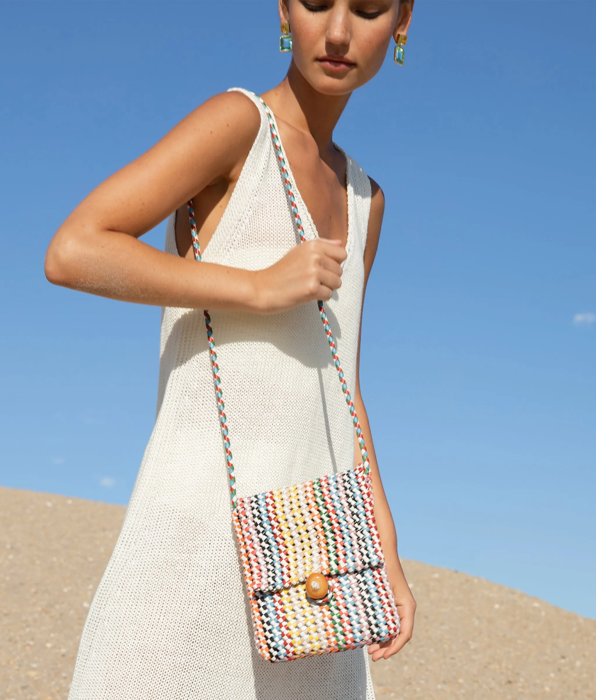 Lush Earrings in Atlantis sold by Larroude product image thumbnail 3