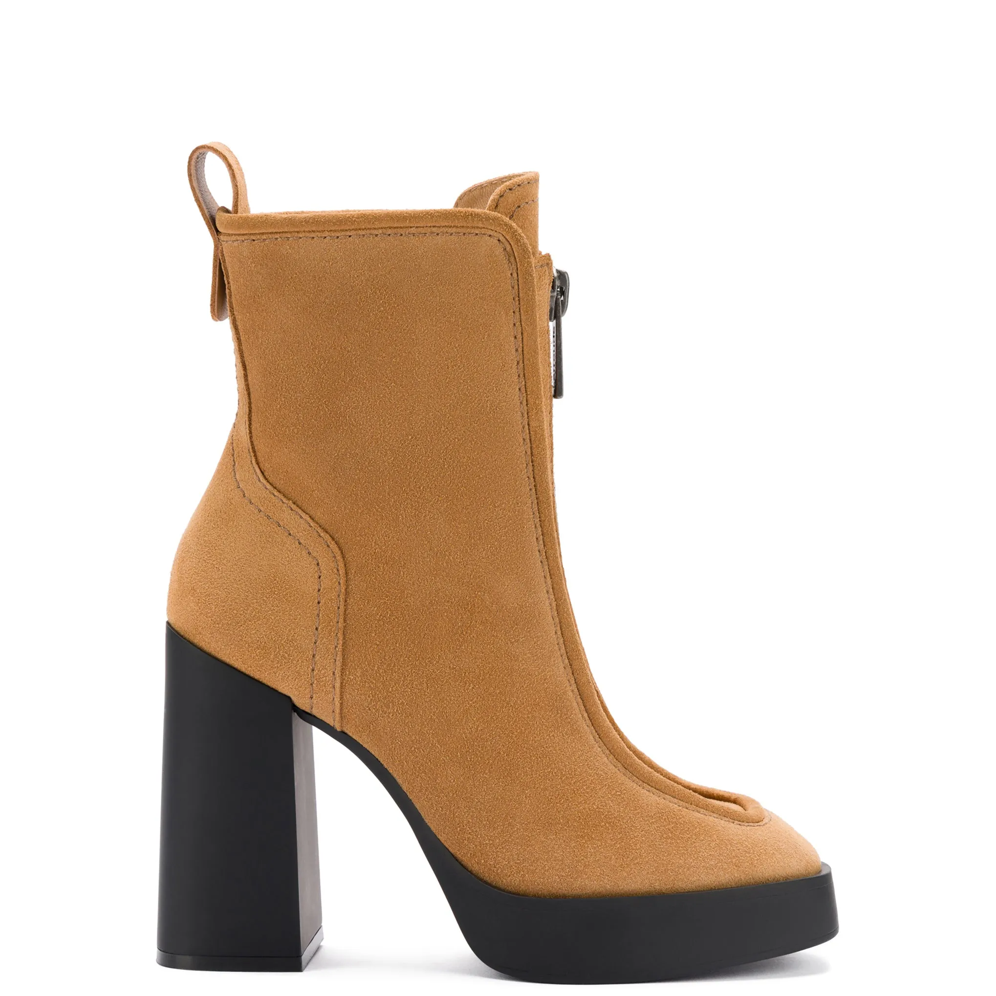 Nicole Hi Boot In Toasted Suede sold by Larroude