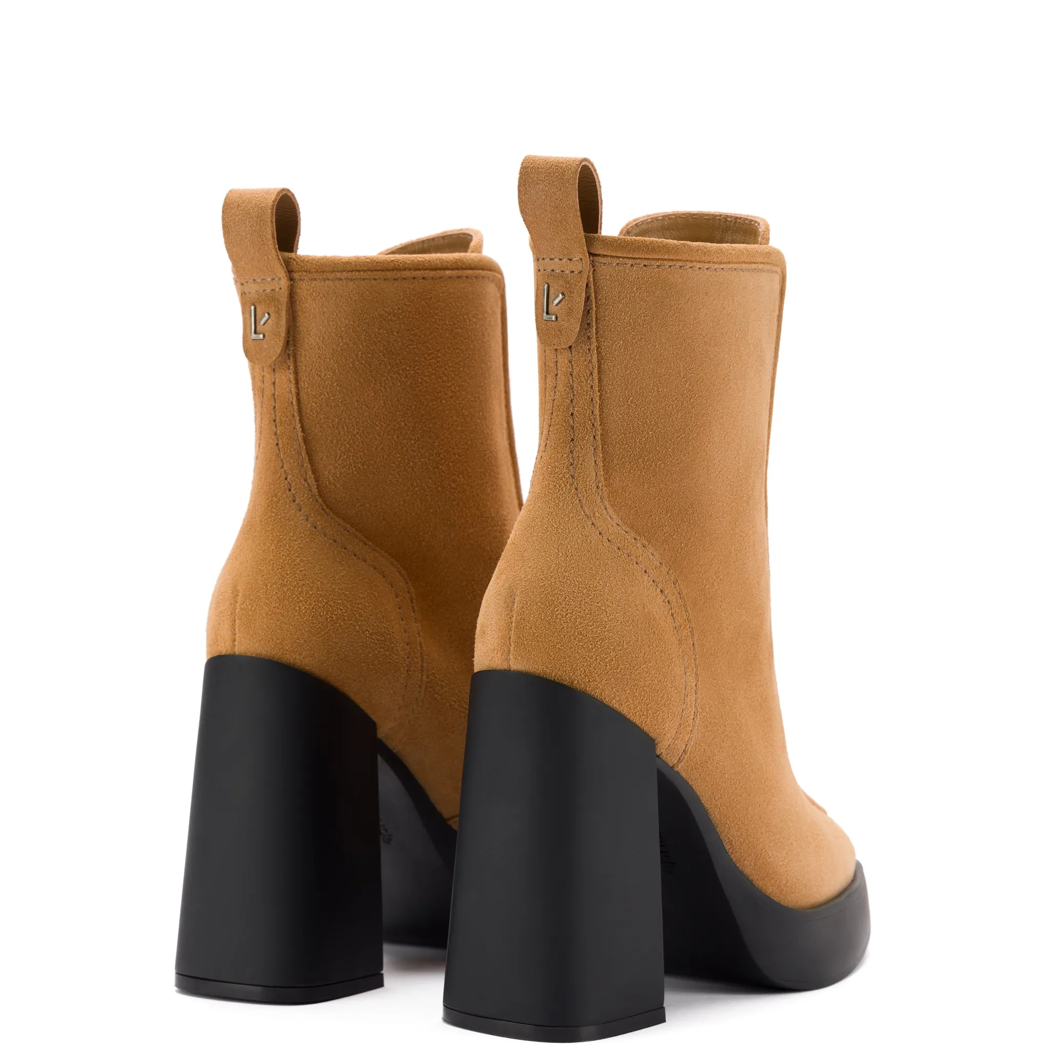 Nicole Hi Boot In Toasted Suede sold by Larroude product image thumbnail 3