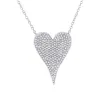 Medium Pave Heart Necklace sold by Larroude