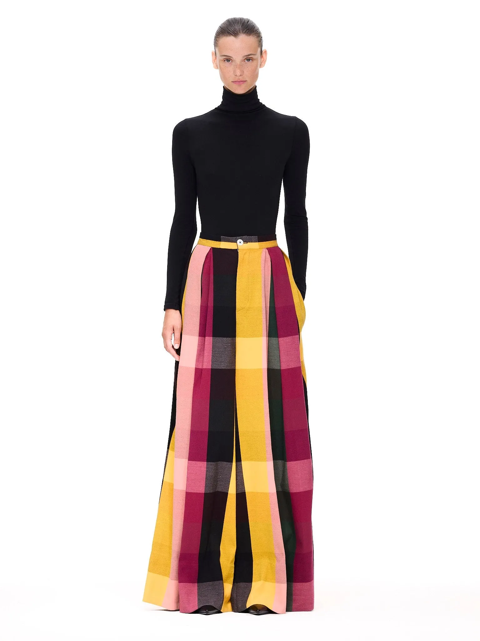 The High Waisted Trouser : Plaid sold by Larroude product image thumbnail 2