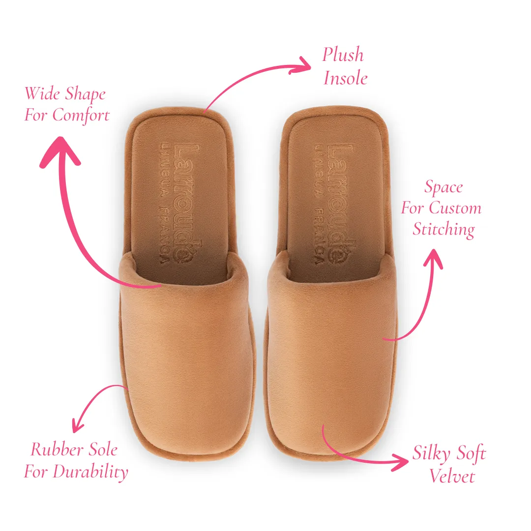 Larroudé x Lingua Franca Salted Caramel Customizable Sleeper sold by Larroude product image thumbnail 5