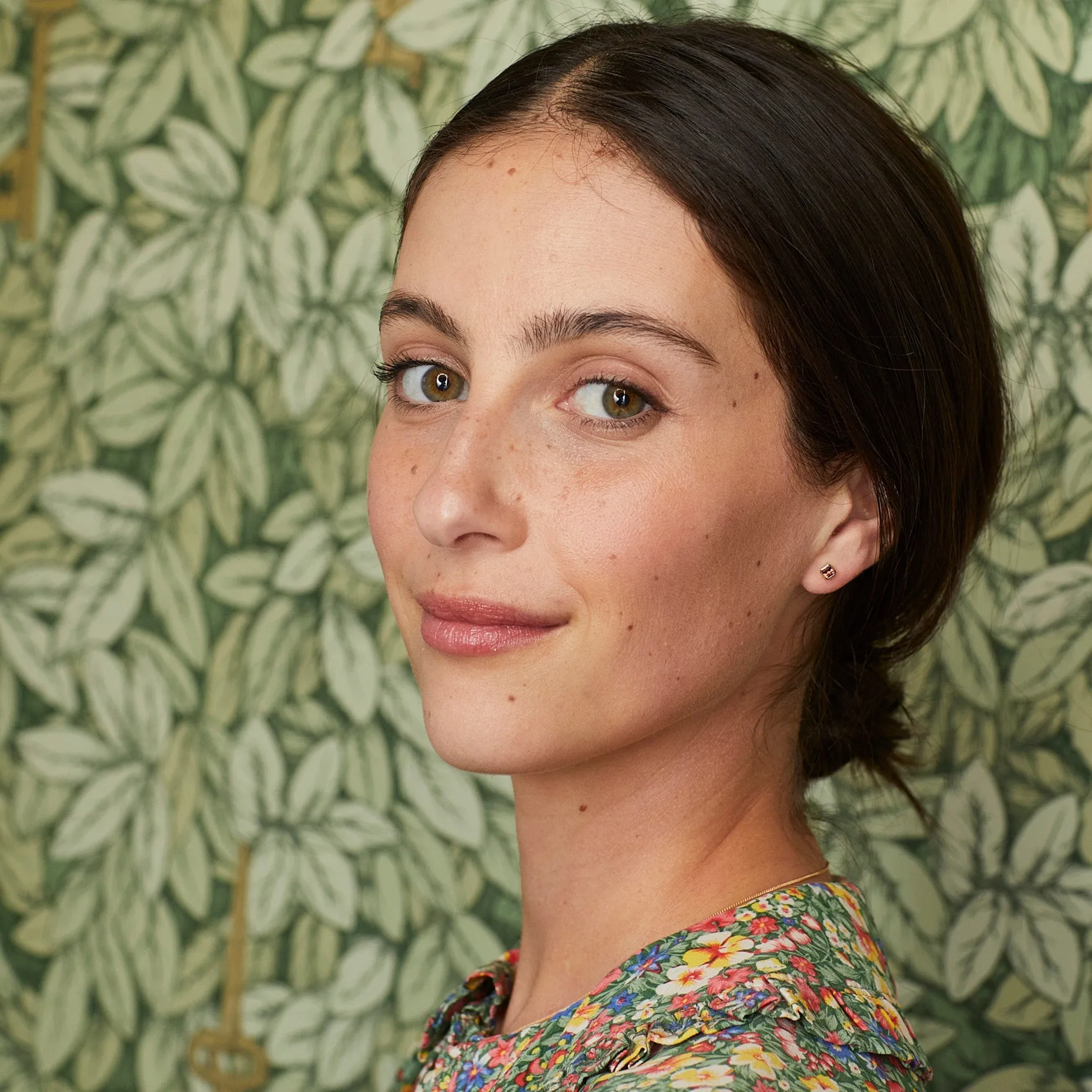 Petite Dahlia Asscher Studs sold by Larroude product image thumbnail 5