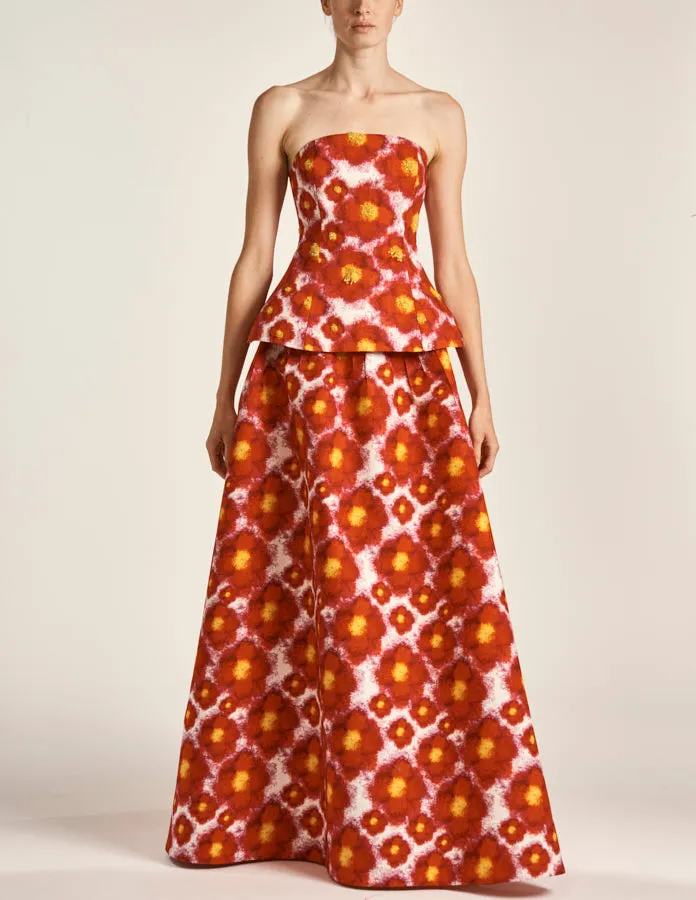 Dripping Daffodil Embroidered Bustier sold by Larroude product image thumbnail 2