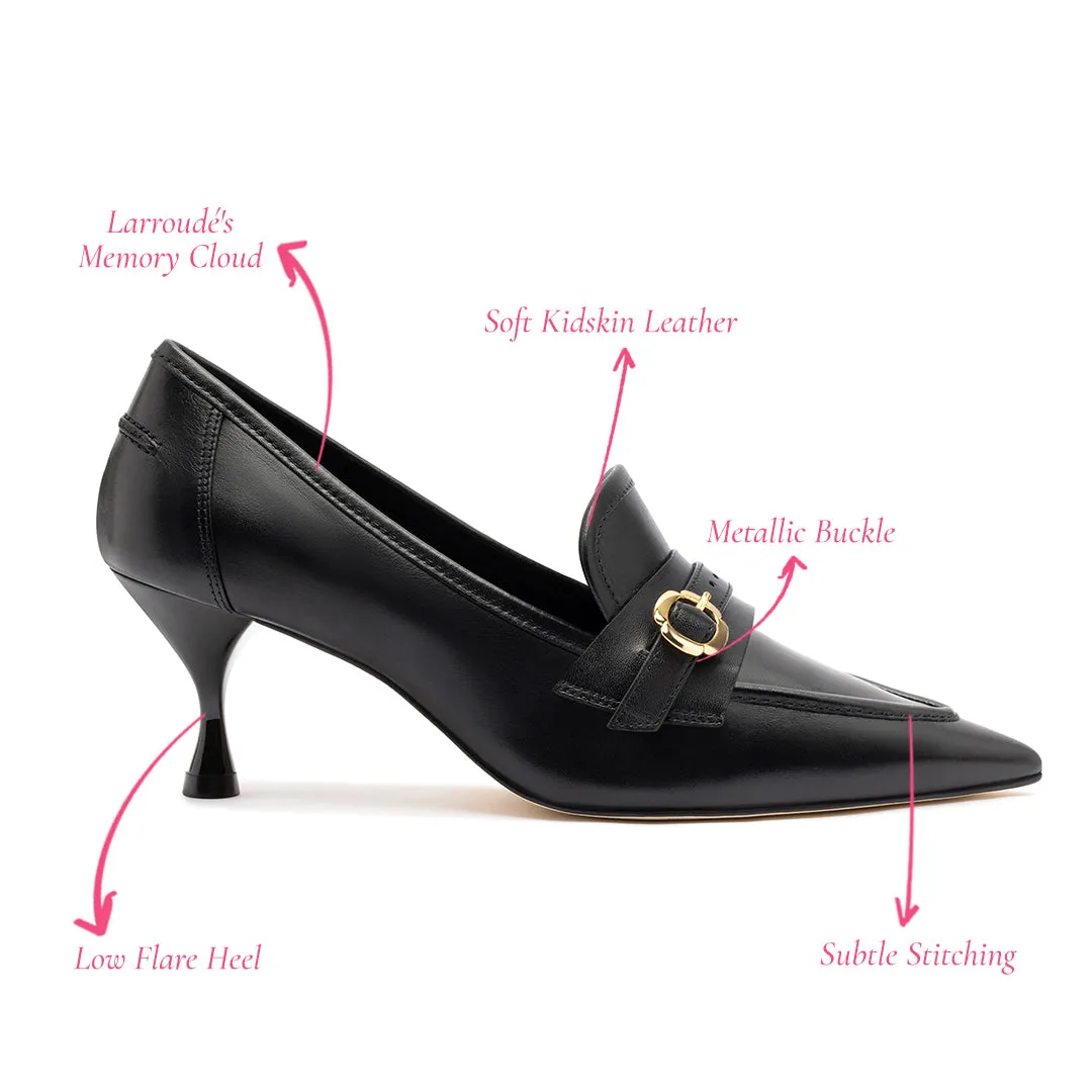 Susan Pump In Black Leather sold by Larroude product image thumbnail 5