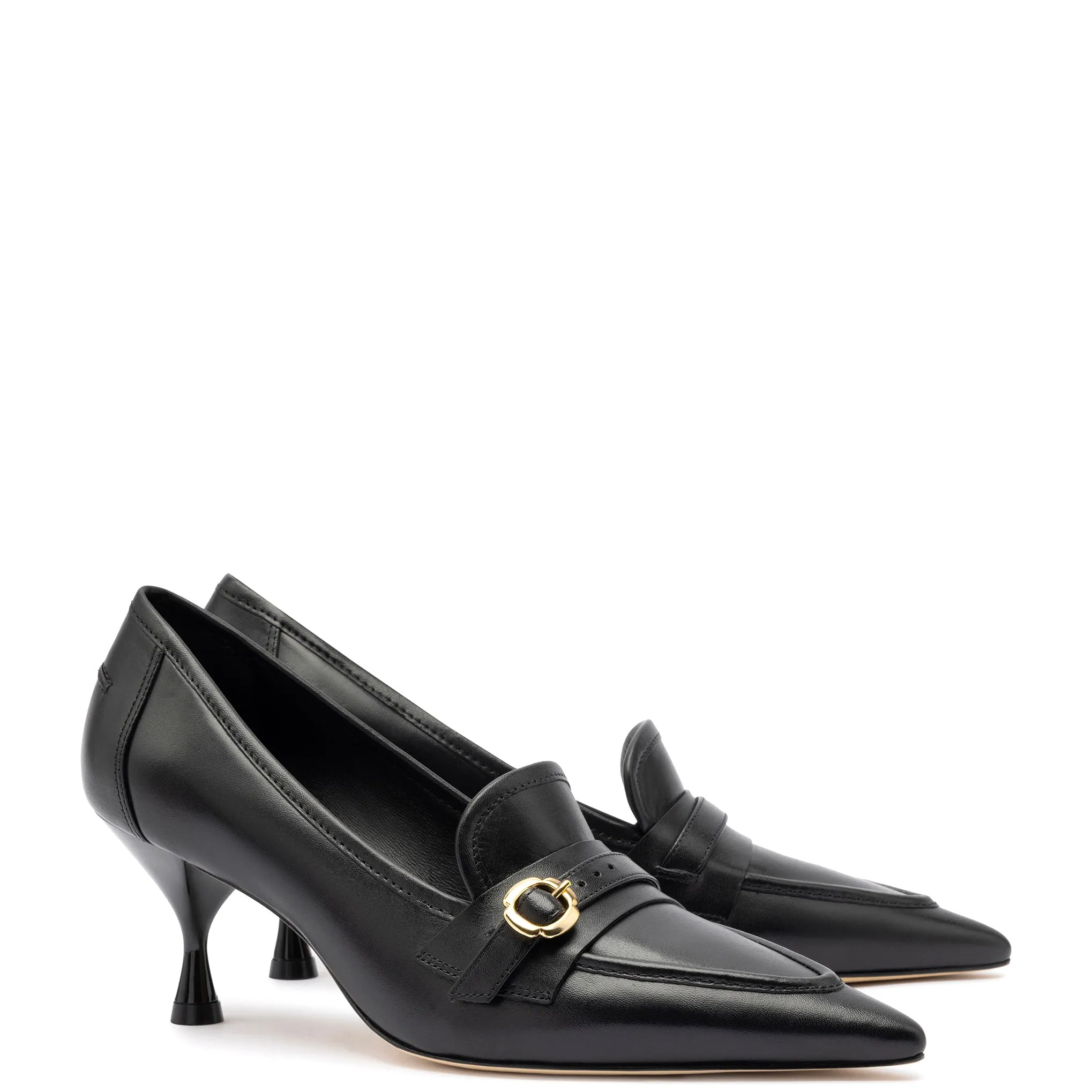 Susan Pump In Black Leather sold by Larroude product image thumbnail 2
