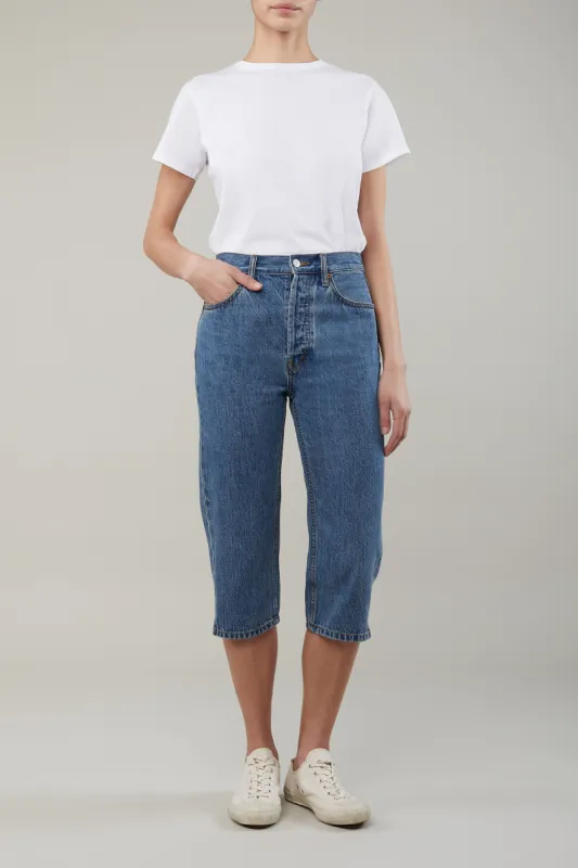 The Capri in Classic Blue sold by Larroude