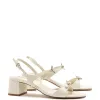 Tinx Block In Ivory Patent Leather sold by Larroude