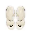 Tinx Block In Ivory Patent Leather sold by Larroude
