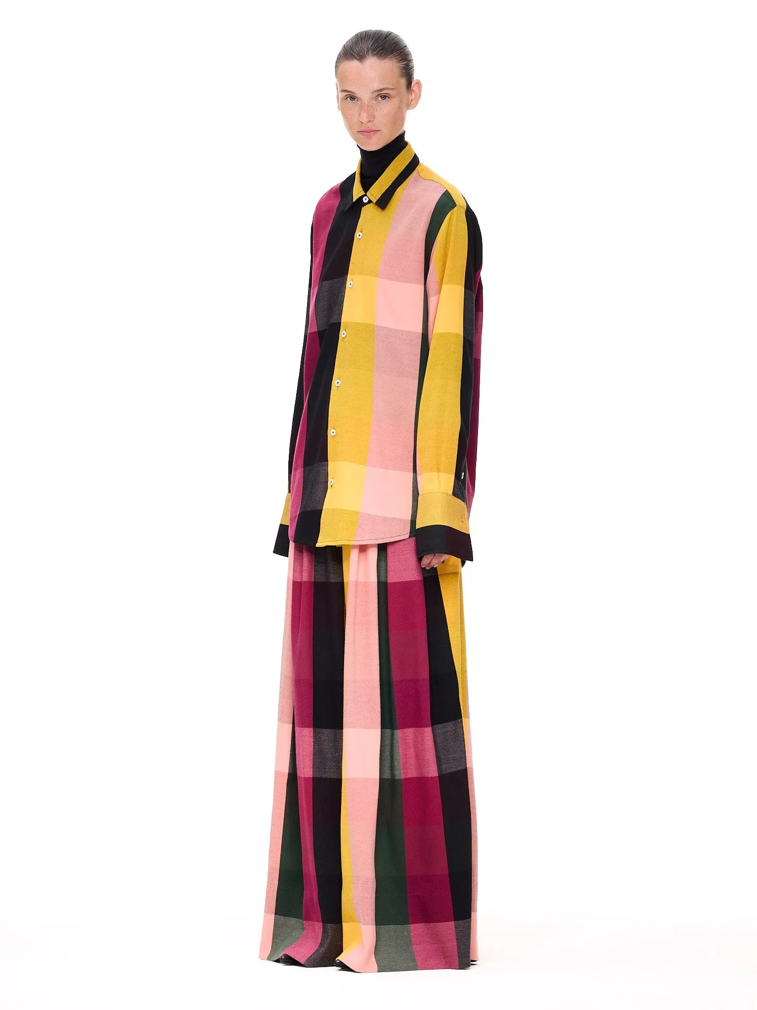 The French Cuff Shirt : Plaid sold by Larroude product image thumbnail 2