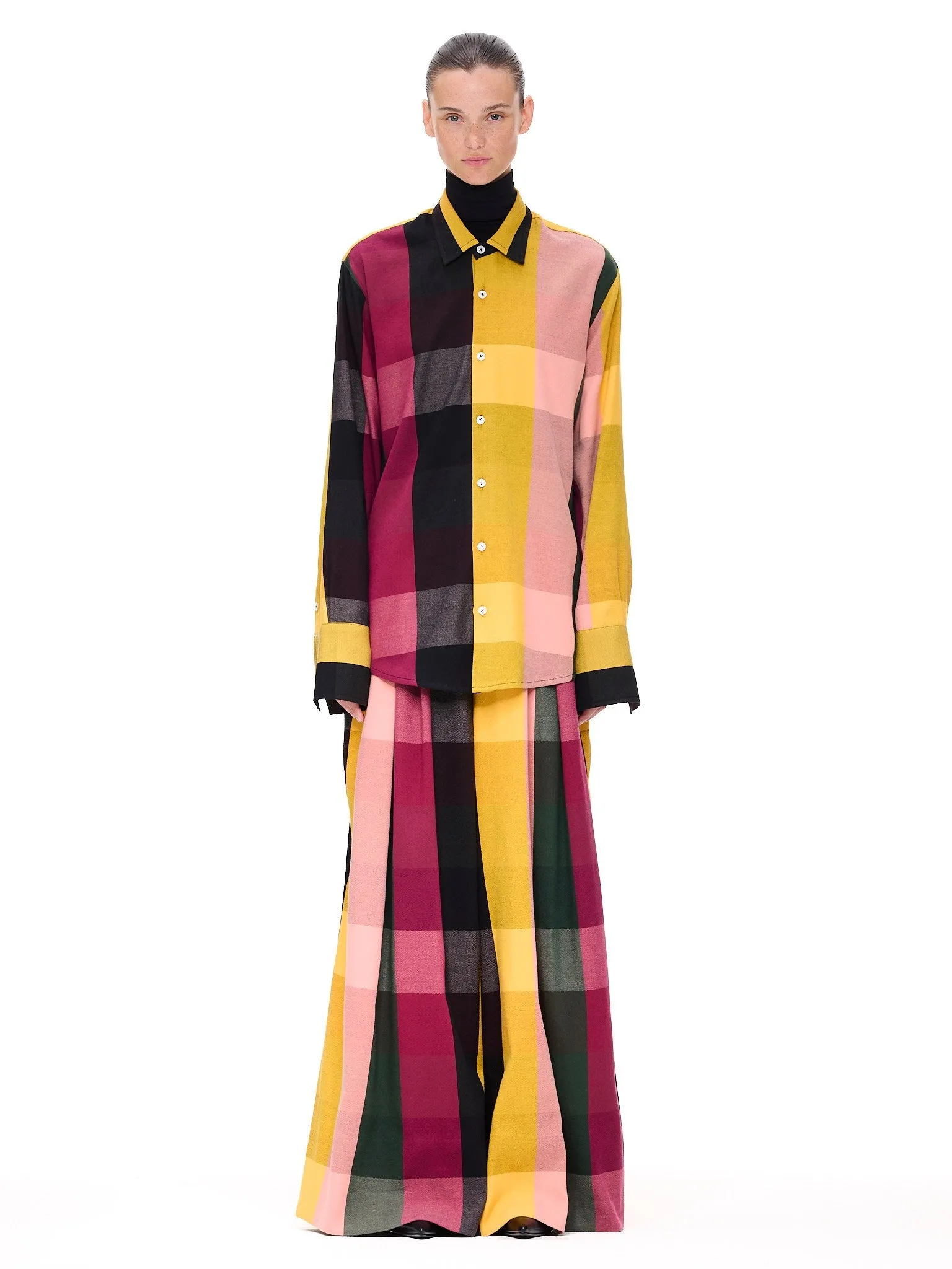 The French Cuff Shirt : Plaid sold by Larroude