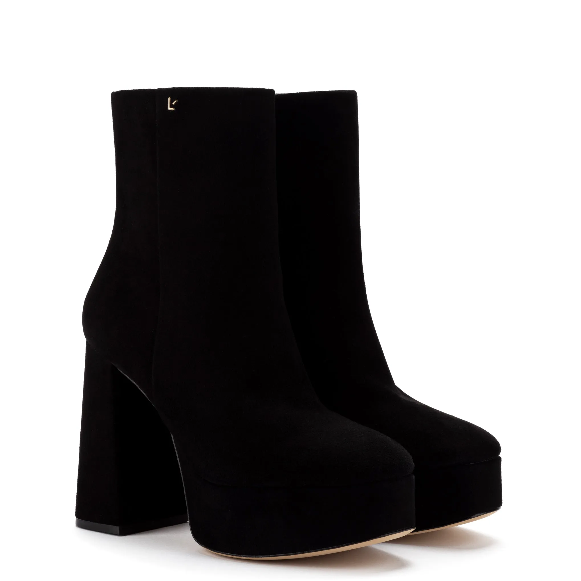 Dolly Boot In Black Suede sold by Larroude product image thumbnail 2