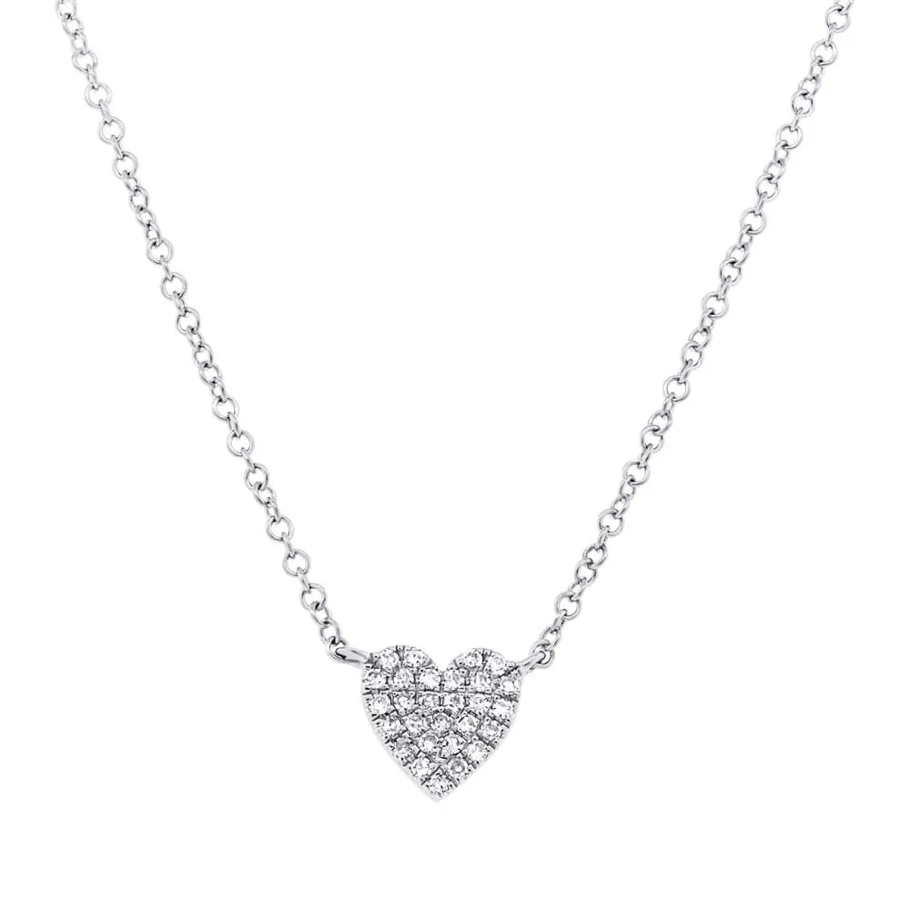 Mini Pave Heart Necklace sold by Larroude product image thumbnail 2