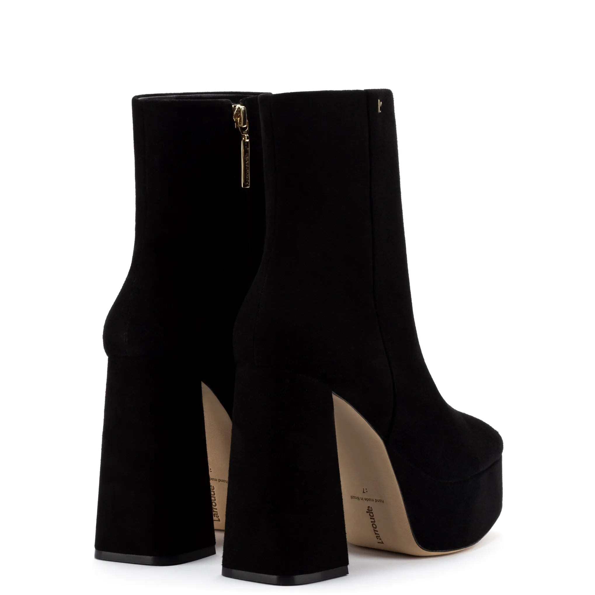 Dolly Boot In Black Suede sold by Larroude product image thumbnail 3