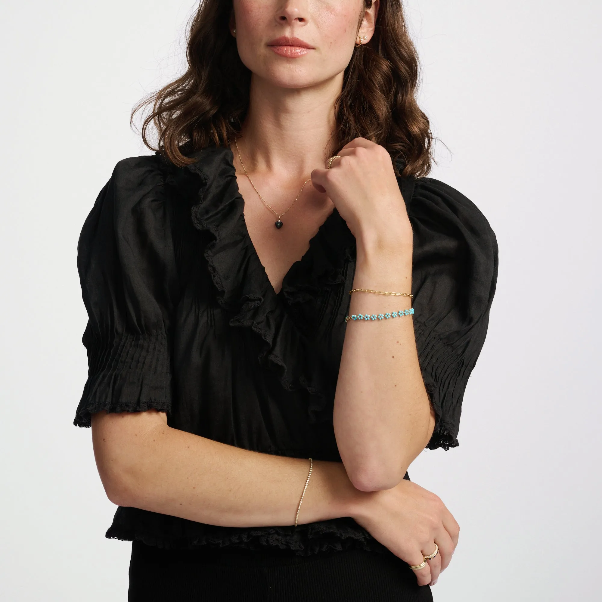 Turquoise and Tourmaline Aurora Bracelet sold by Larroude product image thumbnail 5