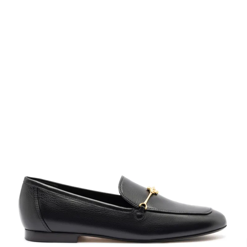 Katherine Loafer In Black Leather sold by Larroude