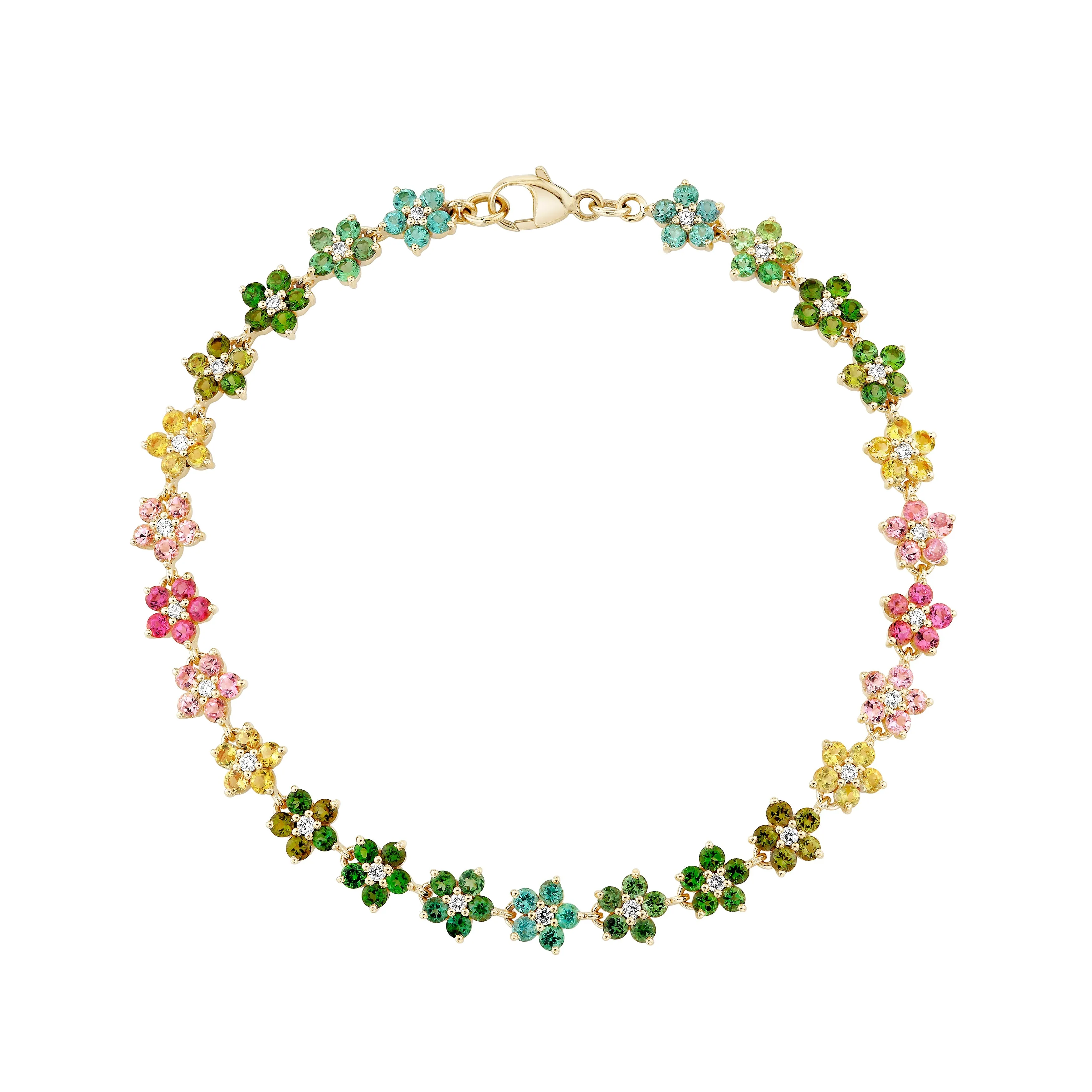 Tourmaline and Diamond Aurora Bracelet sold by Larroude