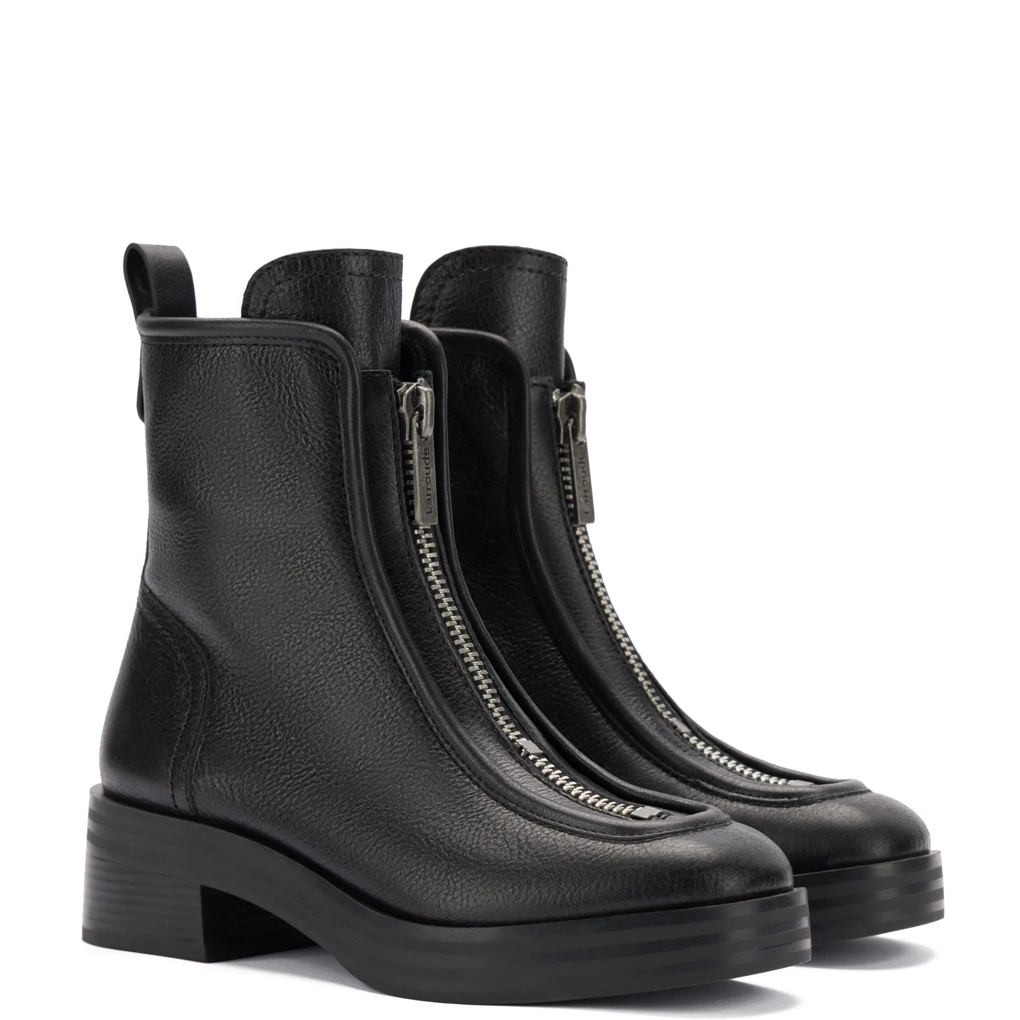 Nicole Lo Boot In Black Leather sold by Larroude product image thumbnail 2