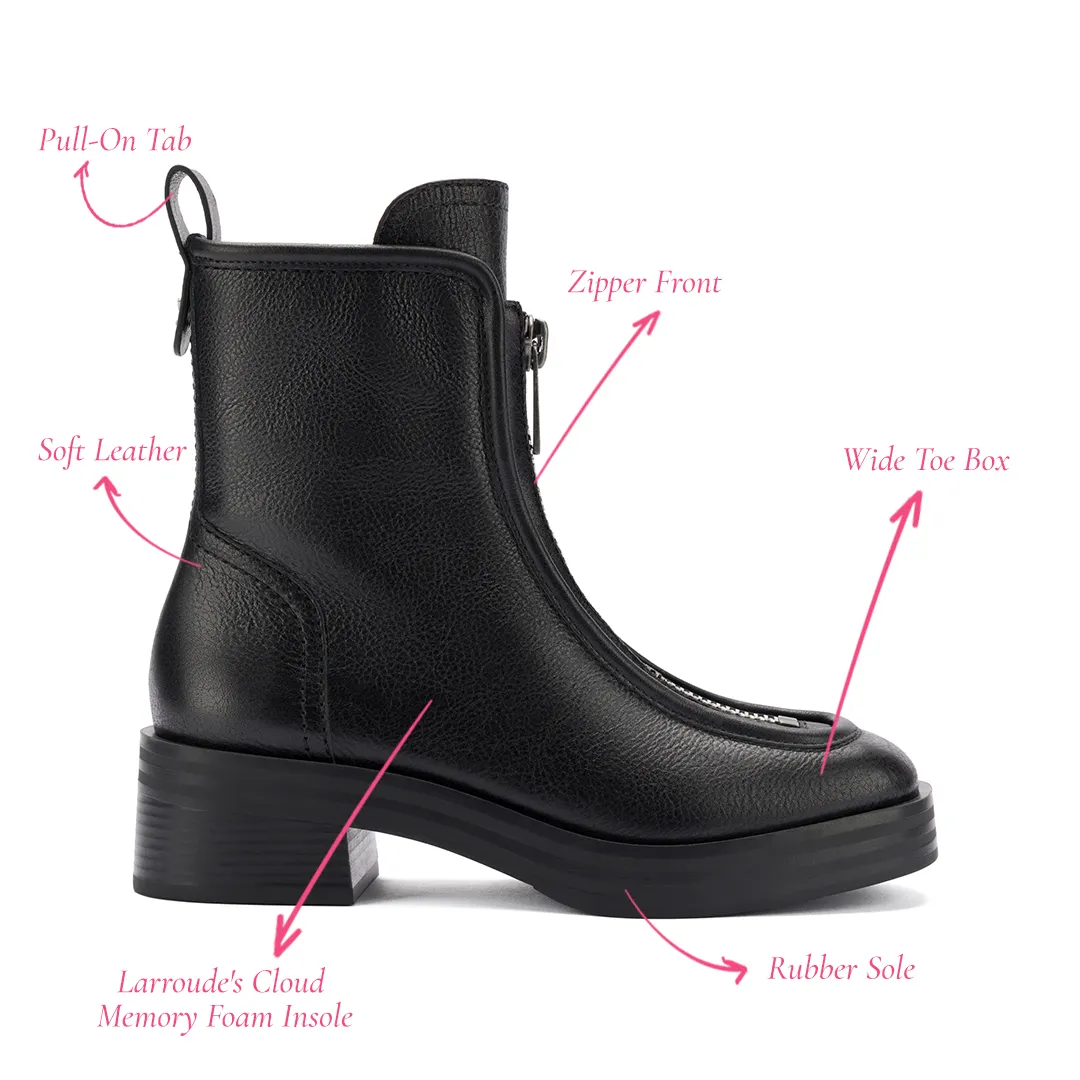 Nicole Lo Boot In Black Leather sold by Larroude product image thumbnail 5