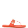 Milan S In Orange PVC sold by Larroude