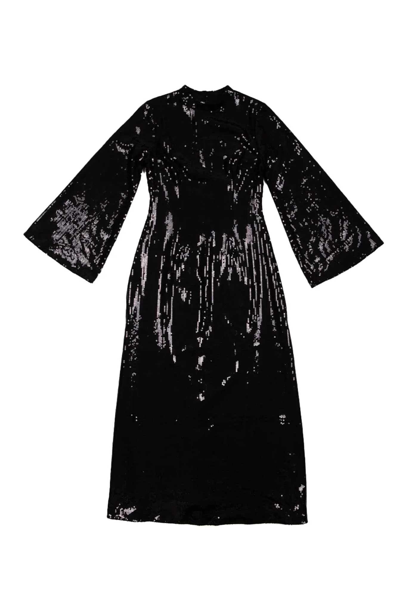 Dolly Dress in Black Sequin sold by Larroude