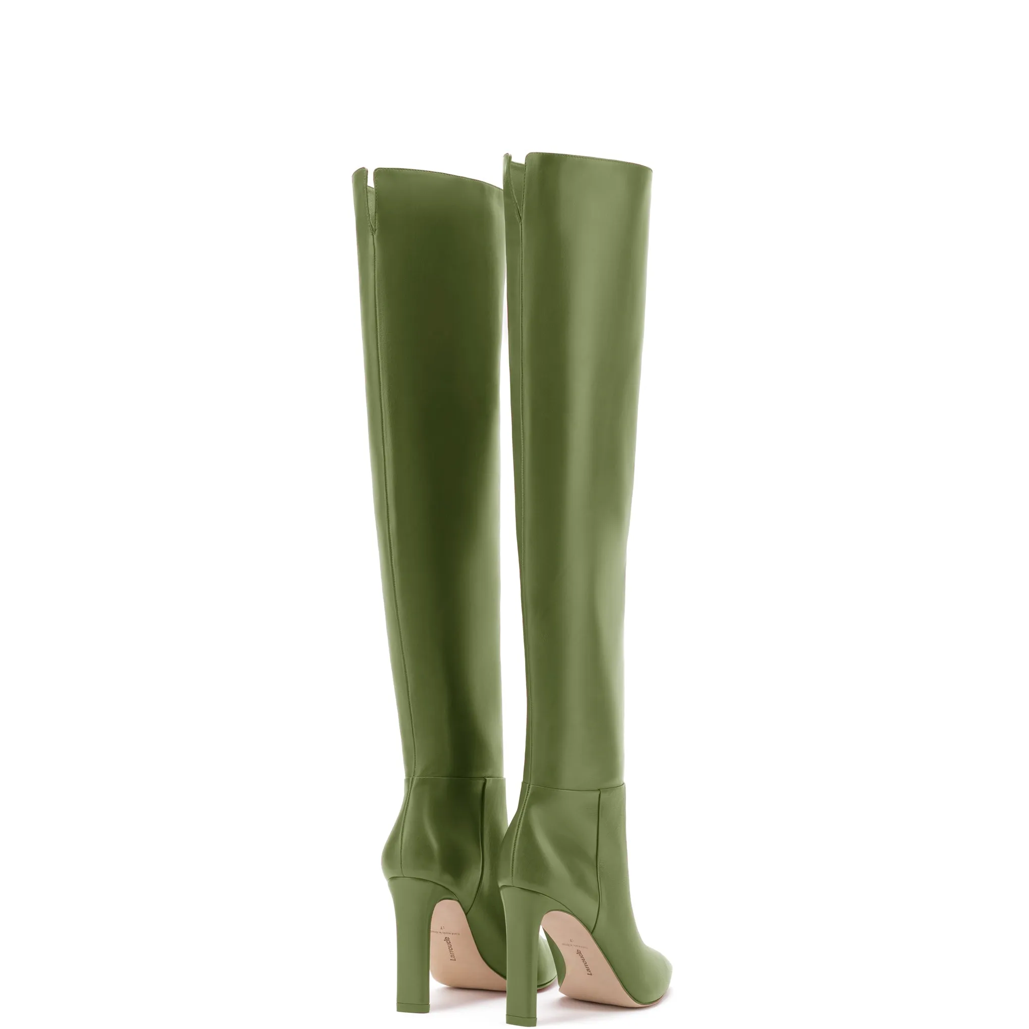 Larroudé x Jennifer Fisher Boot In Olive Leather sold by Larroude product image thumbnail 3