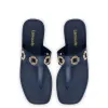 Milan S In Navy PVC sold by Larroude