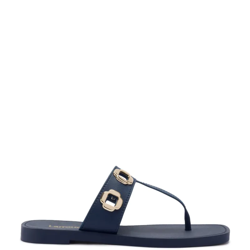 Milan S In Navy PVC sold by Larroude