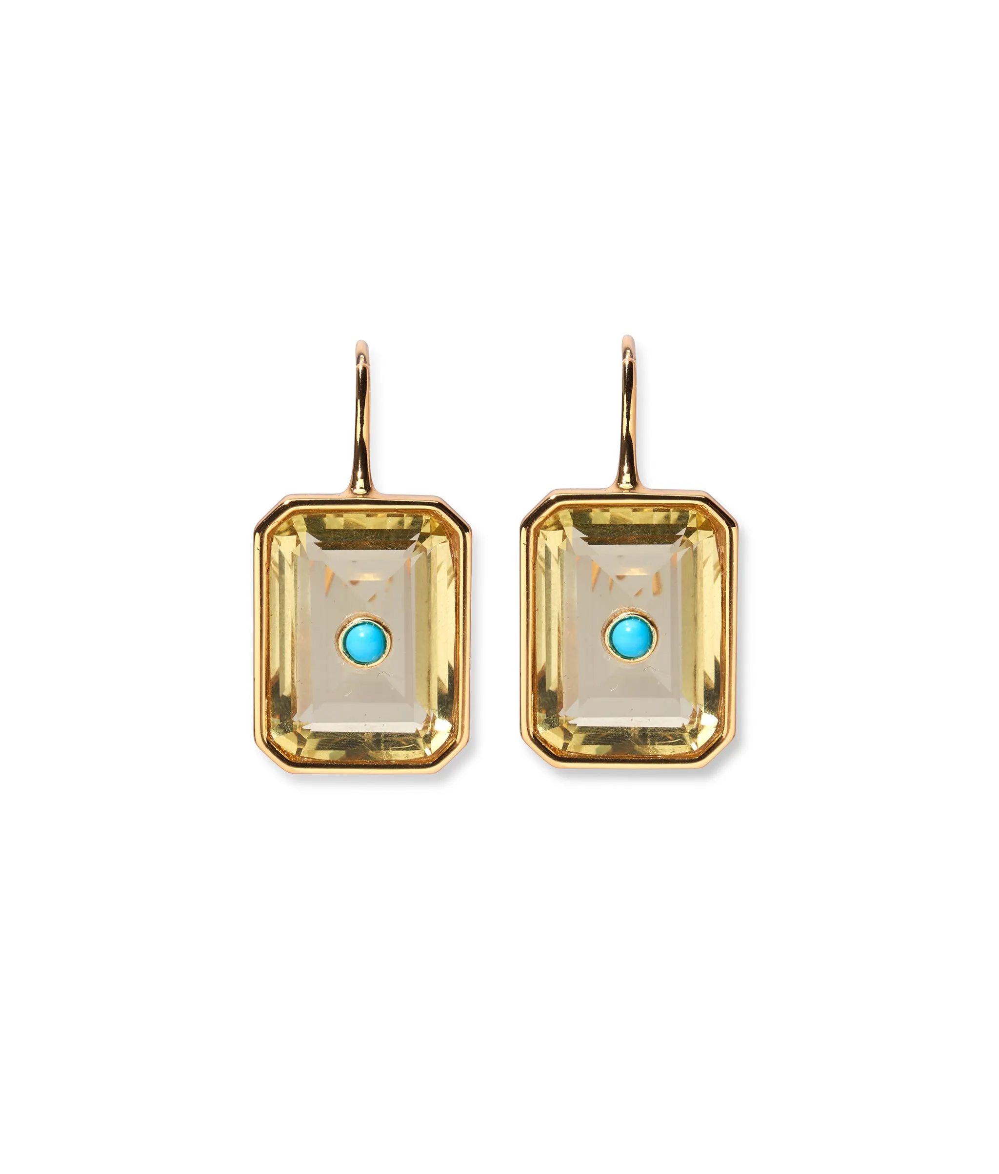 Tile Earrings in Pineapple sold by Larroude