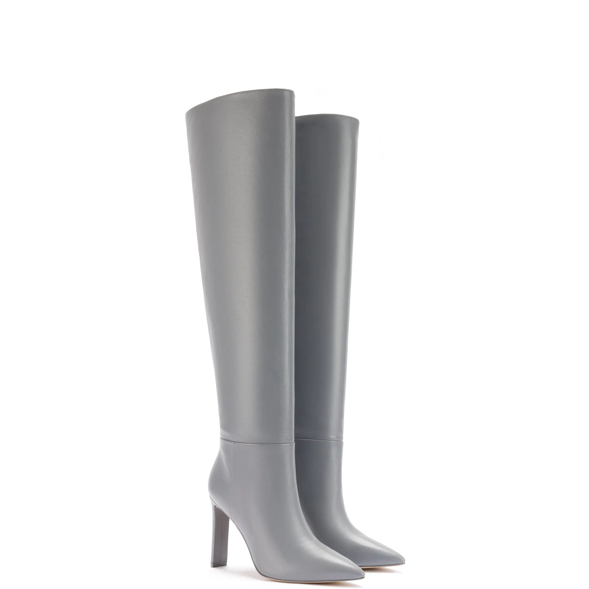 Larroudé x Jennifer Fisher Boot In Cement Grey Leather sold by Larroude product image thumbnail 2
