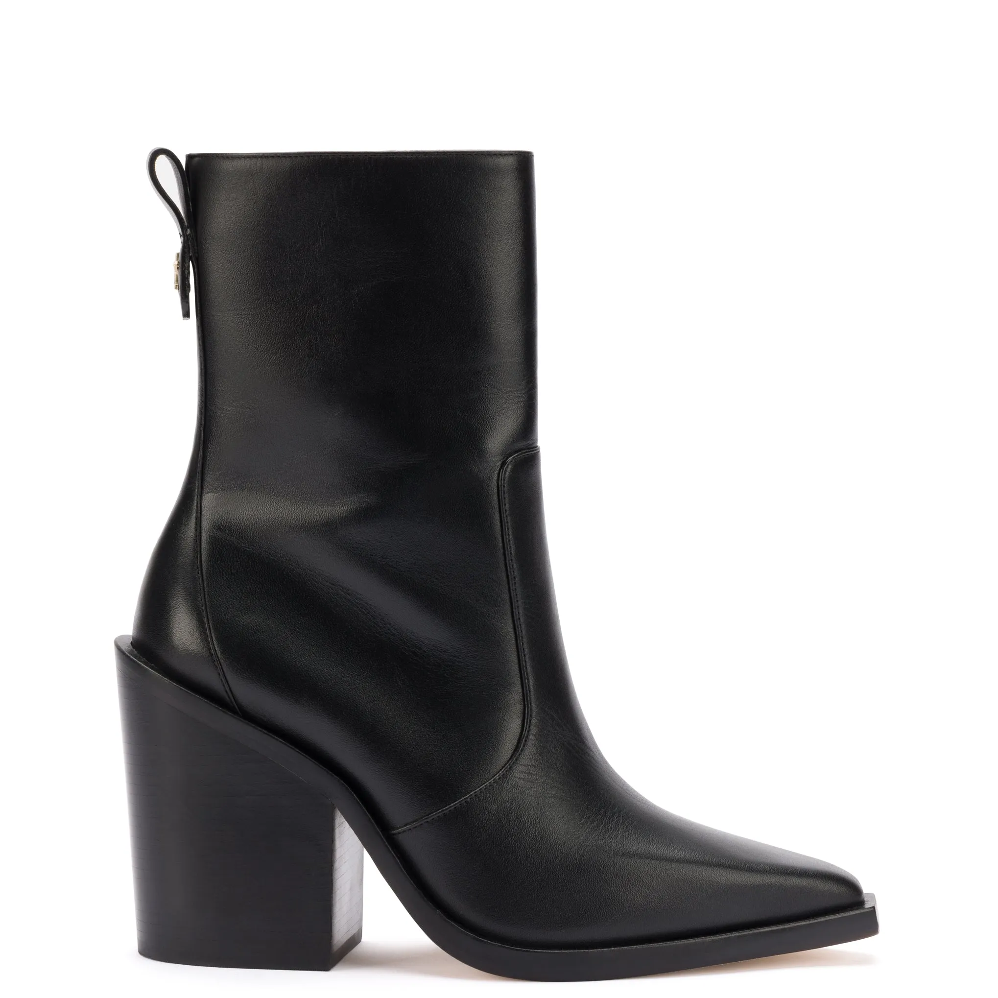 James Boot In Black Leather sold by Larroude