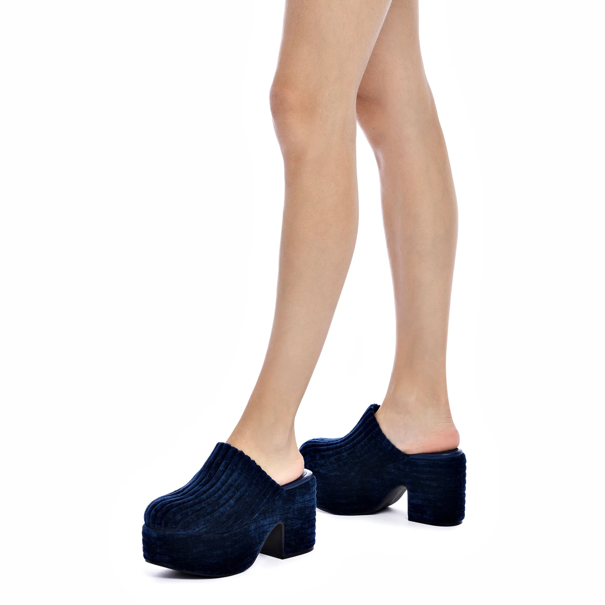 Miso Platform Clog In Midnight Velvet sold by Larroude product image thumbnail 4