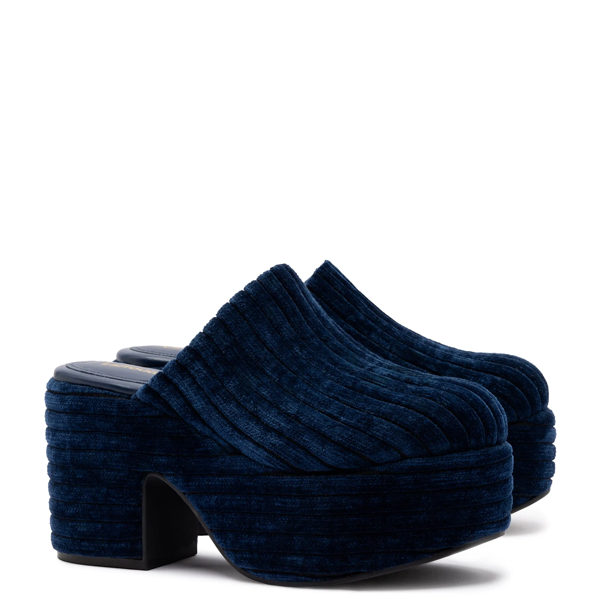 Miso Platform Clog In Midnight Velvet sold by Larroude product image thumbnail 2