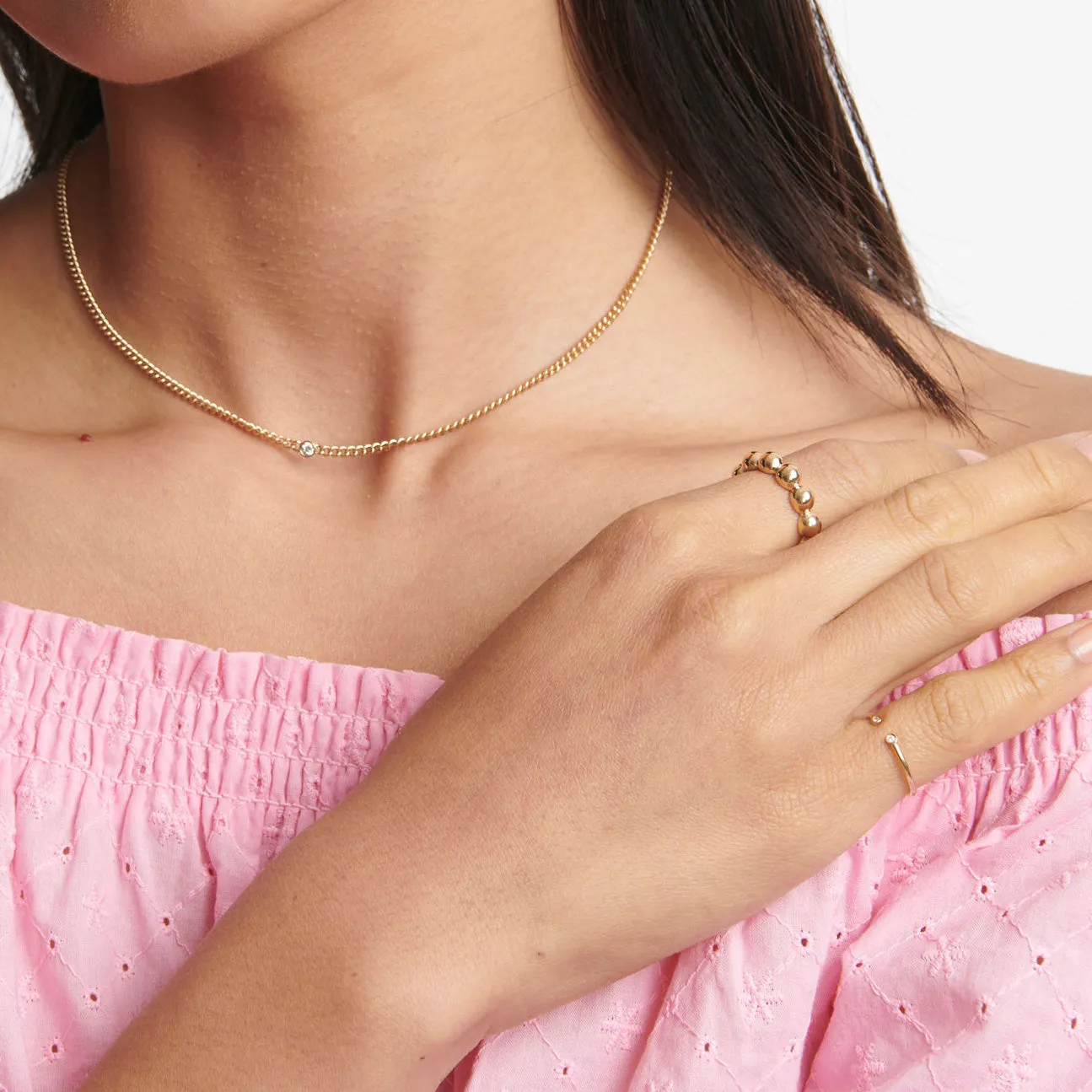 Carmella Diamond Necklace sold by Larroude product image thumbnail 5