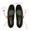 Blair Ballet Flat In Bosco Velvet sold by Larroude