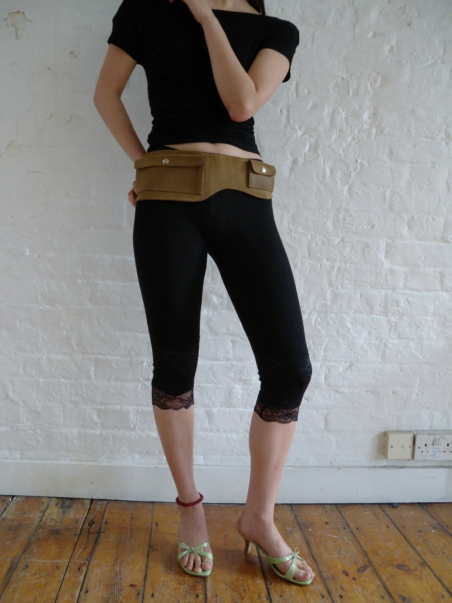 Black Lace Capris sold by Fruity Booty product image thumbnail 5