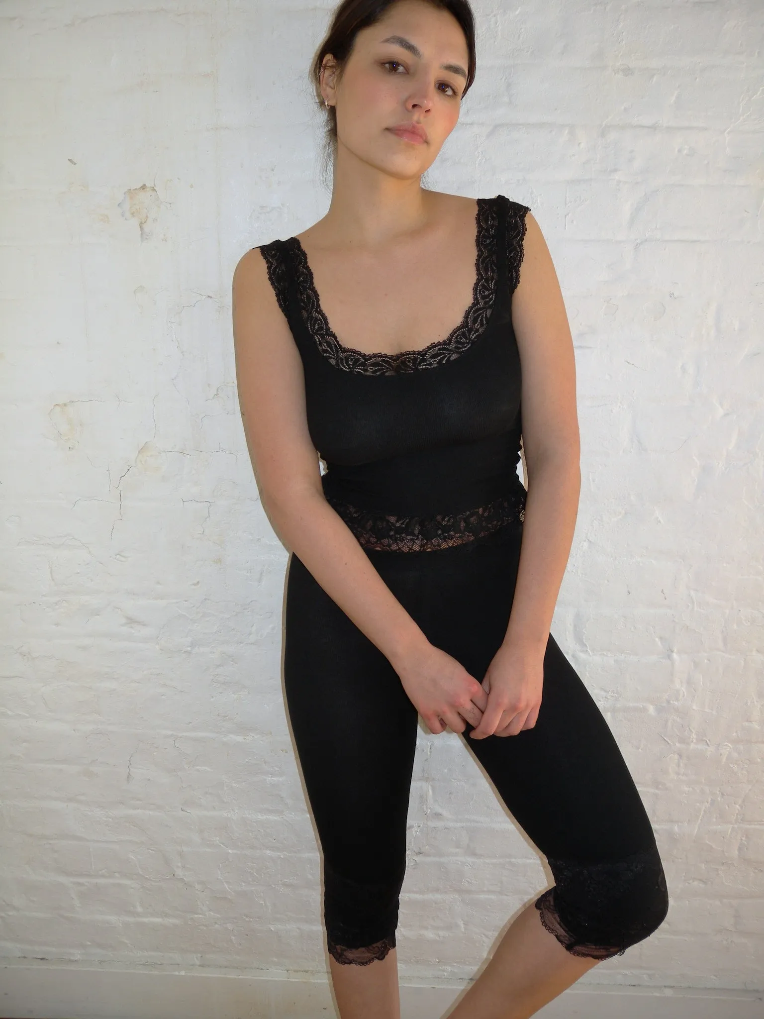 Black Lace Capris sold by Fruity Booty product image thumbnail 4