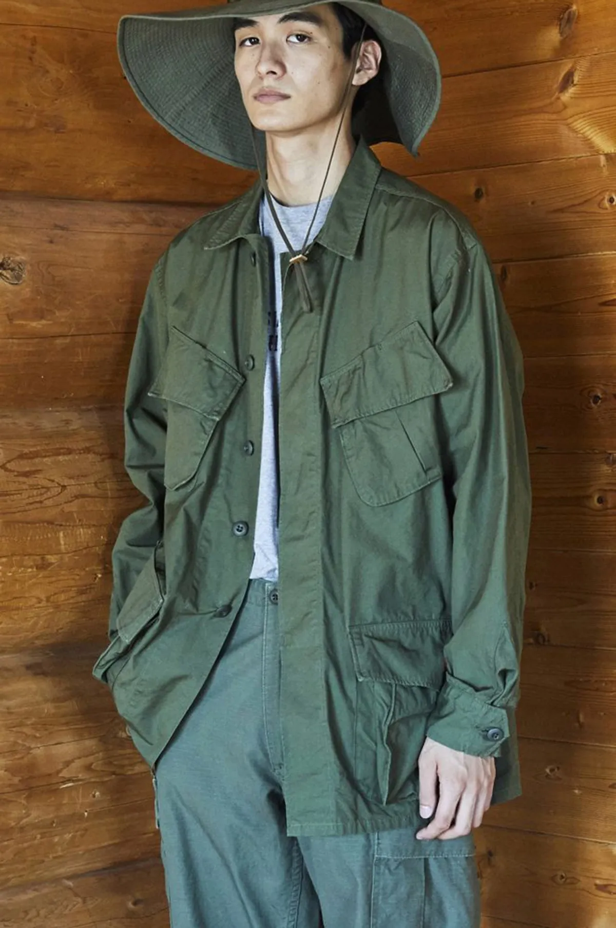 US Tropical Jacket Army Green sold by The Hambledon product image thumbnail 4
