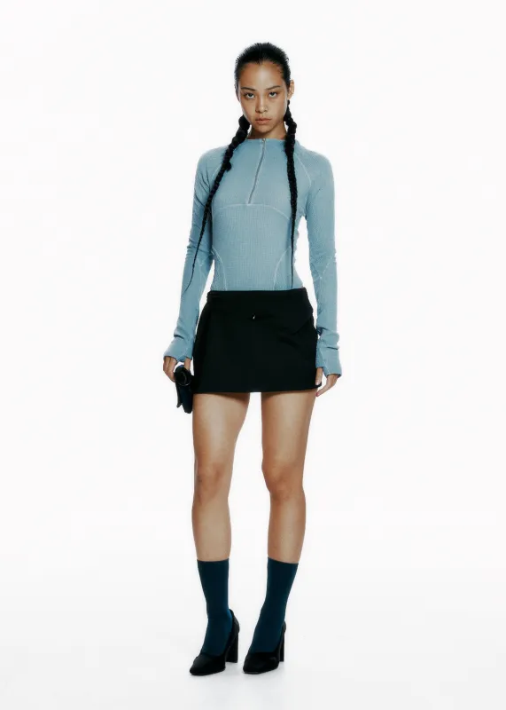 Cinched Mini Skirt w/ Belt made by HYEIN SEO