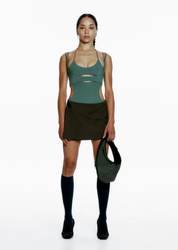 Cinched Mini Skirt w/ Belt made by HYEIN SEO