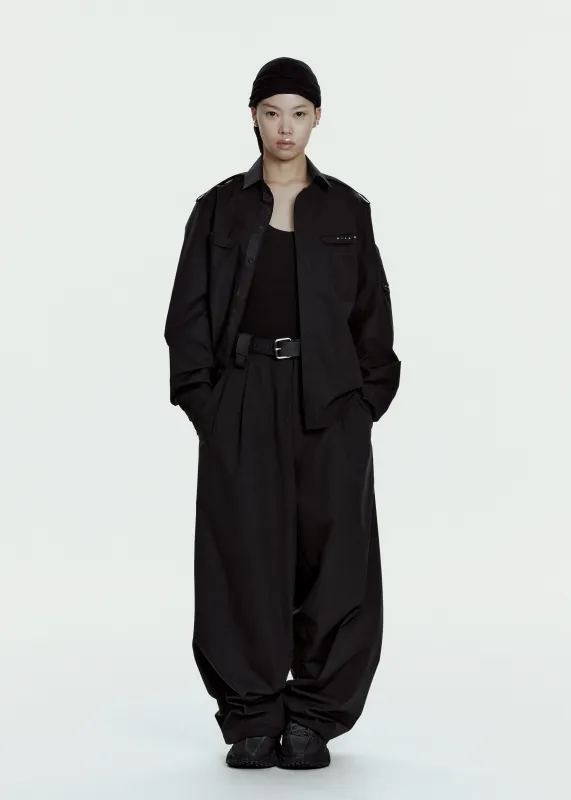 Biker Shirt w/ Shoulder Strap made by HYEIN SEO