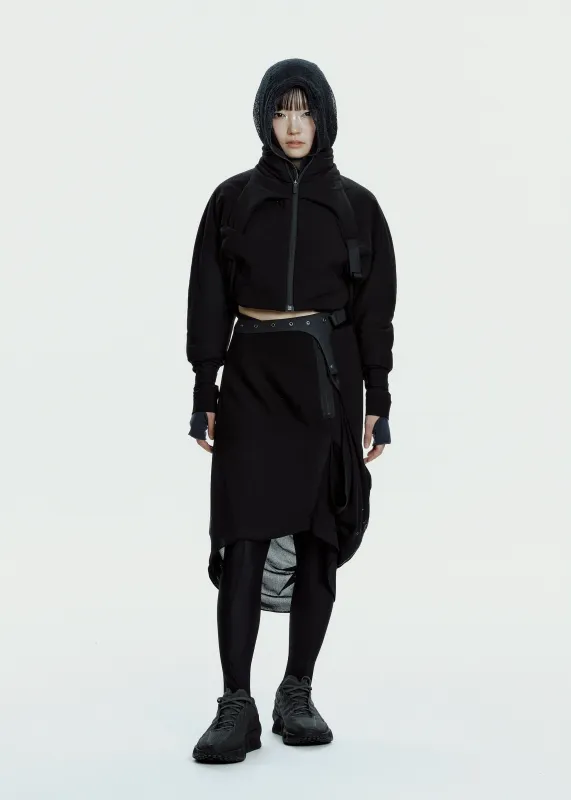 Graphic Wrap Skirt w/ Garter Belt sold by HYEIN SEO