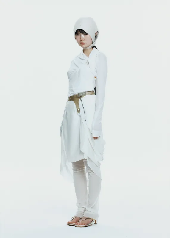 Graphic Wrap Skirt w/ Garter Belt sold by HYEIN SEO