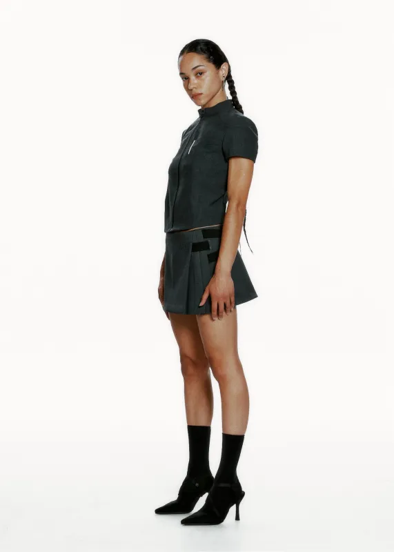 Zip Shirt w/ Pin made by HYEIN SEO