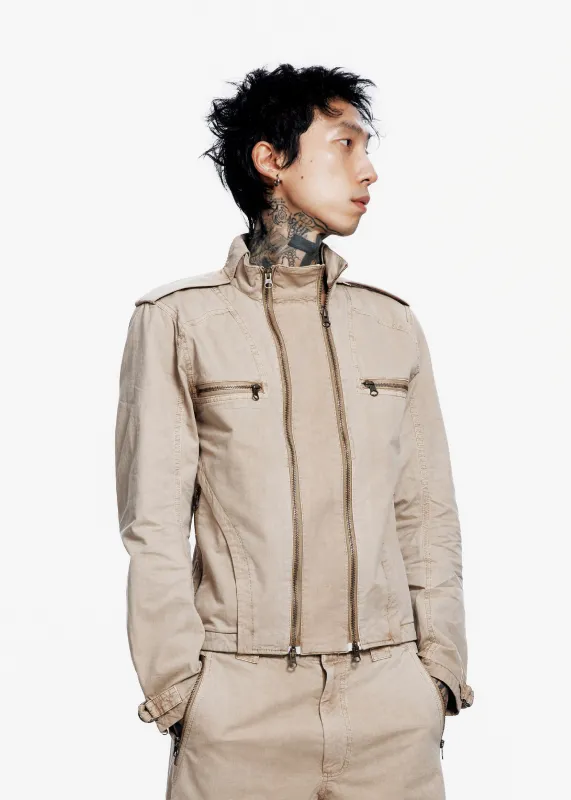 Washed Rider Jacket made by HYEIN SEO