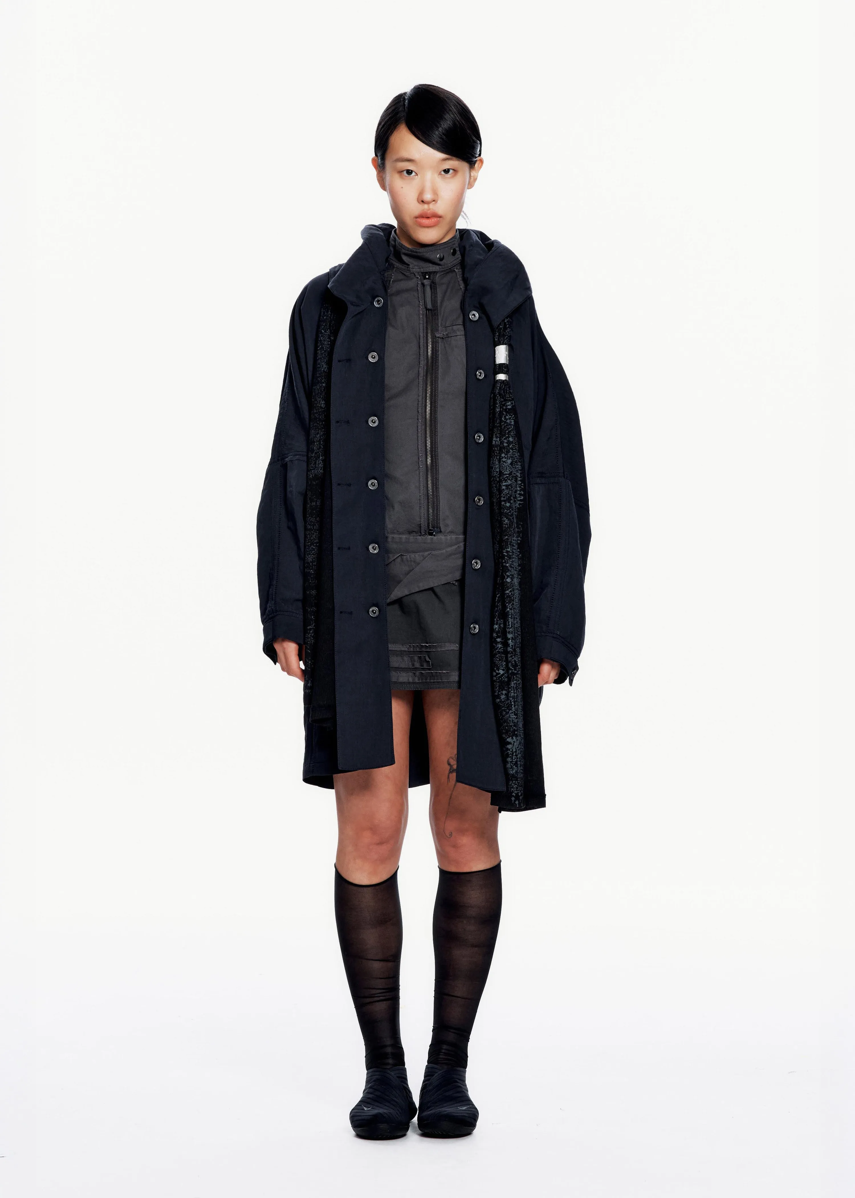 Hooded Coat w/ Graphic Muffler sold by HYEIN SEO product image thumbnail 2