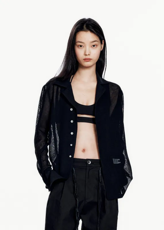 Silver Button Shirt made by HYEIN SEO