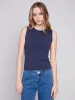 Sleeveless Super Stretch Top - Navy sold by Charlie B
